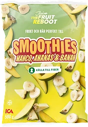Frukt till smoothies Mango, ananas & banan Fryst 500g ICA