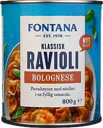 Ravioli i Bolognaisesås 800g Fontana