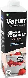Hälsoyoghurt Jordgubb Laktosfri 0,5% 1000g Verum