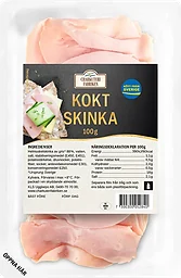 Skinka Kokt Tunna skivor 100g Charkuterifabriken