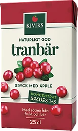 Tranbärsdryck Koncentrat 25cl Kiviks