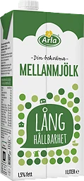 Mellanmjölk Lång Hållbarhet