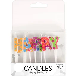 Tårtljus happy birthday 13p Pictura