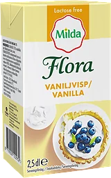Vaniljvisp 12% Laktosfri 250ml Flora
