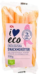 Snackmorot Rosa bandet 200g Klass 1 ICA I love eco