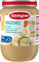 Potatismos och Torsk 6m 190g Semper