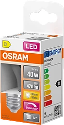 LED Klot E27 470lm(40W) Dimbar Osram