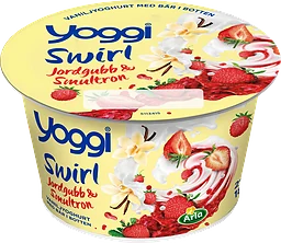 Yoghurt Jordgubb & smultron Swirl