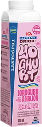 Drickyoghurt Jordgubb Hallon Laktosfri 330ml ICA