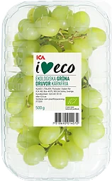 Druva Thompson gröna kärnfria seedless 500g Klass 1 ICA I love eco