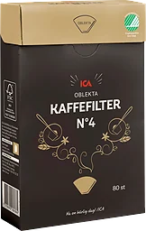 Kaffefilter 1x4 oblekta 80-p ICA