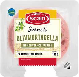 Olivmortadella 100g Scan