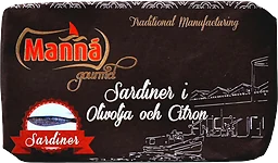 Sardiner I Olivolja Med Citron 120g Manná