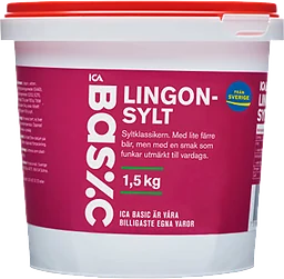 Lingonsylt 1,5Kg ICA Basic