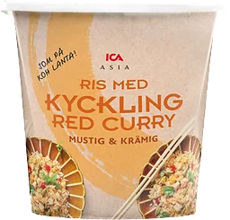 Ris med Kyckling Red curry 360g ICA Asia