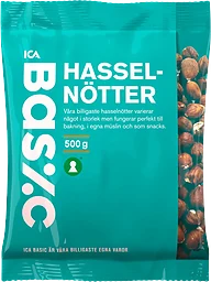 Hasselnötter 500g ICA Basic