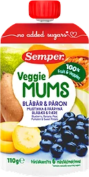 Frukt&veg Mums Blåbär Päron Från 6 Månader