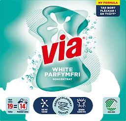 White Parfymfri Tvättmedel Pulver