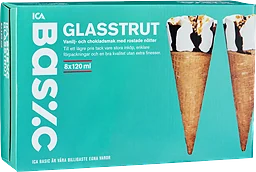 Glasstrut Vanilj choklad 8-p 120ml ICA Basic