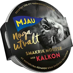 Kattmat Kalkonmousse 85g Mjau