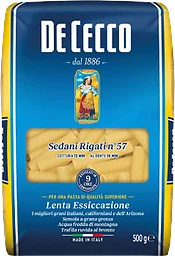 Pasta Sedani Rigati 500g De Cecco
