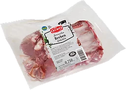 Revben av gris, tjocka knäckta  ca 825g Scan