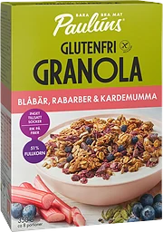 Granola blåbär & rabarber Glutenfri