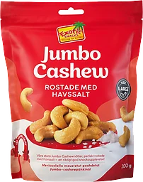 Cashewnötter Jumbo Rostade 200g Exotic Snacks