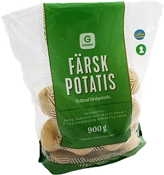 Potatis Färsk Tvättad