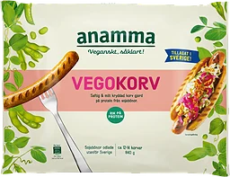 Vegokorv Glutenfri Fryst 840g Anamma