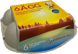 Ägg Frigående M/L 6-p Yttertavleägg