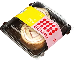 Jordgubbsrulltårta Glutenfri Mjölkfri 200g L-Bakery