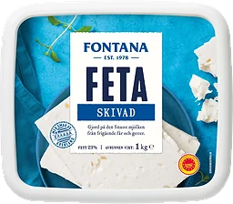 Fetaost Original skivad 1kg Fontana