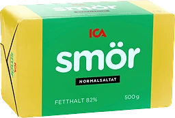 Smör Normalsaltat 82% 500g ICA