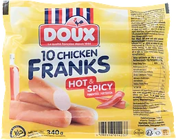Kycklingkorv hot & spicy 340g Doux