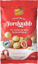 Frystorkad Jordgubb vit choklad 125g Exotic Snacks