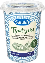 Tzatziki 8,3% fett 500g Salakis