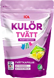 Tvättkapslar Kulörtvätt 16-p ICA