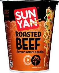 Nudlar i kopp Roasted beef 65g Sun Yan