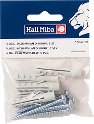 Plugg 40x8mm 5p Hall Miba