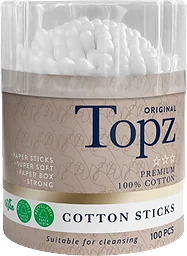 Bomullspinnar 100-p Topz
