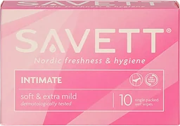 Våtservetter Intim Soft & extra mild 10-p Savett