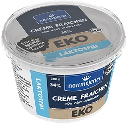 Créme Fraichen Naturell 34% Laktosfri 200g KRAV Norrmejerier