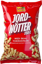 Jordnötter med skal Rostade 350g Exotic Snacks
