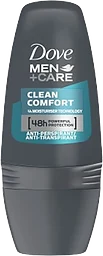 Deodorant Roll-on Clean Comfort 50ml Dove Men Care