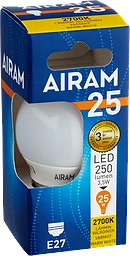 Led Klotlampa 250lm E27 25w Varmvit