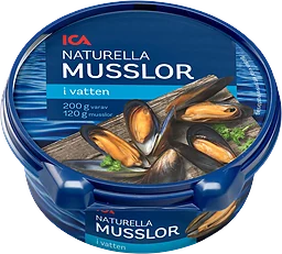 Musslor i vatten 200g ICA