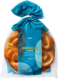 Briochekaka med krämfyllning