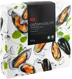 Grönmusslor Fryst 500g ICA