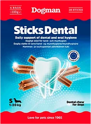 Kompletteringsfoder Tuggpinnar Till Hund Dental Small 28-pack 440g Dogman